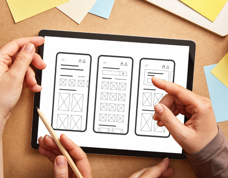 vector image of website design tools